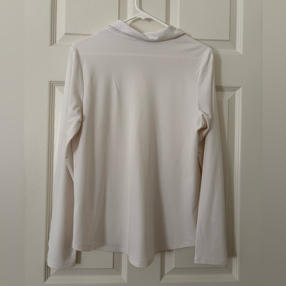 J. Jill Light Cream Button-Down Long Sleeve Top - Picture 2 of 7